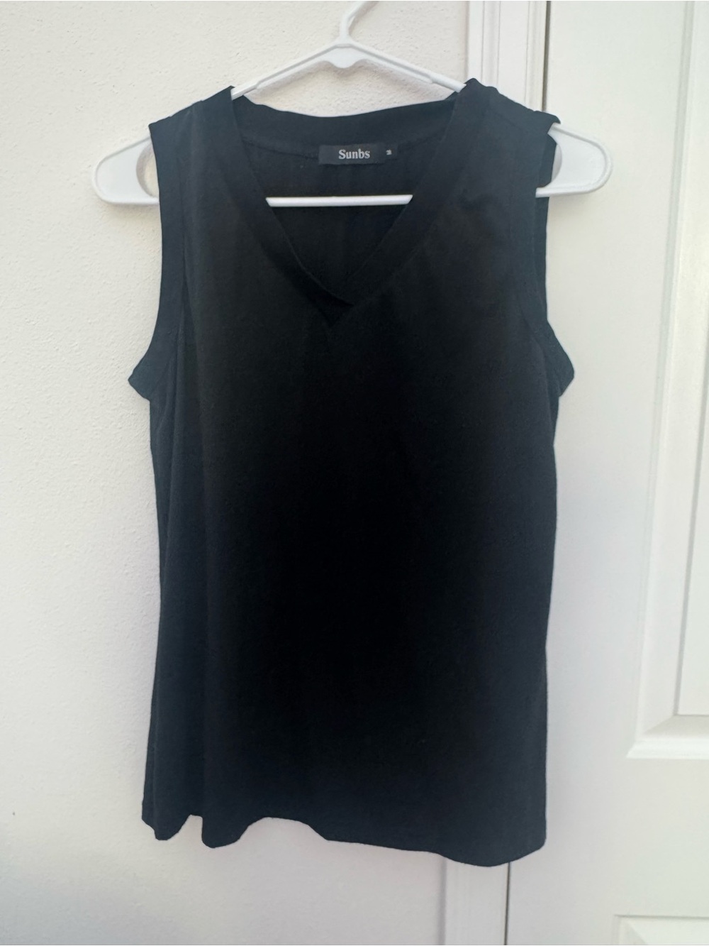 Black V-Neck Sleeveless Top - Classic Women's Tank